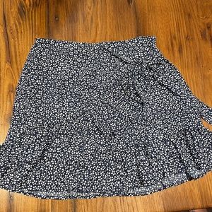 Faux wrap skirt